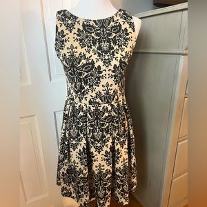 Charming Charlie Black and cream floral dress - size 6